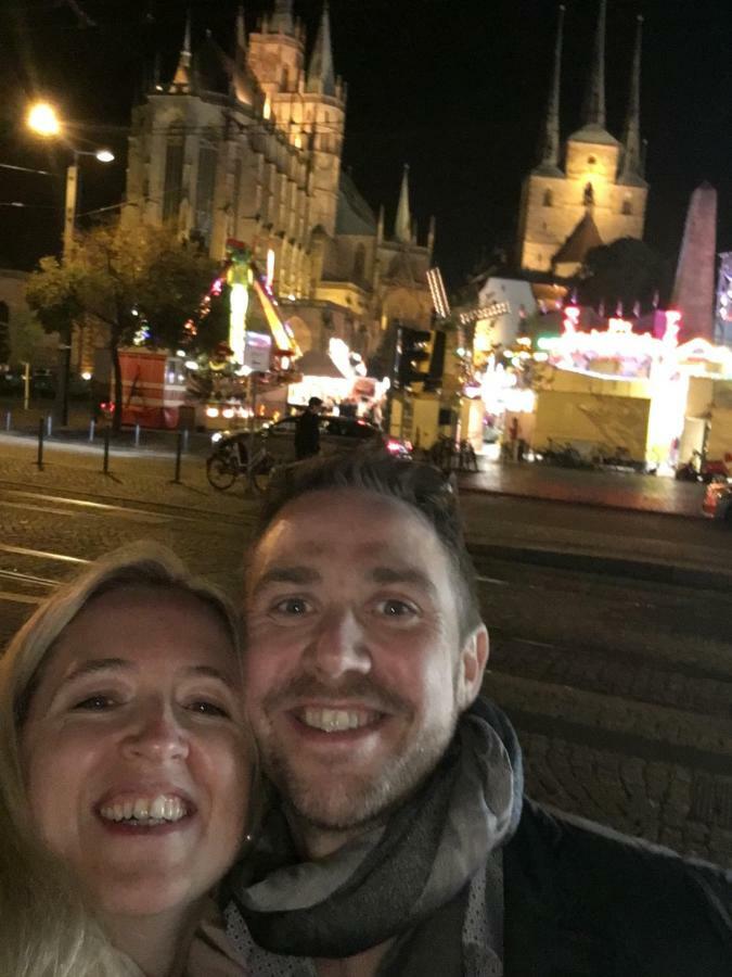 Ferienwohnung In Erfurt Mit Kleinem Balkon, 2 Schlafzimmer Exterior foto